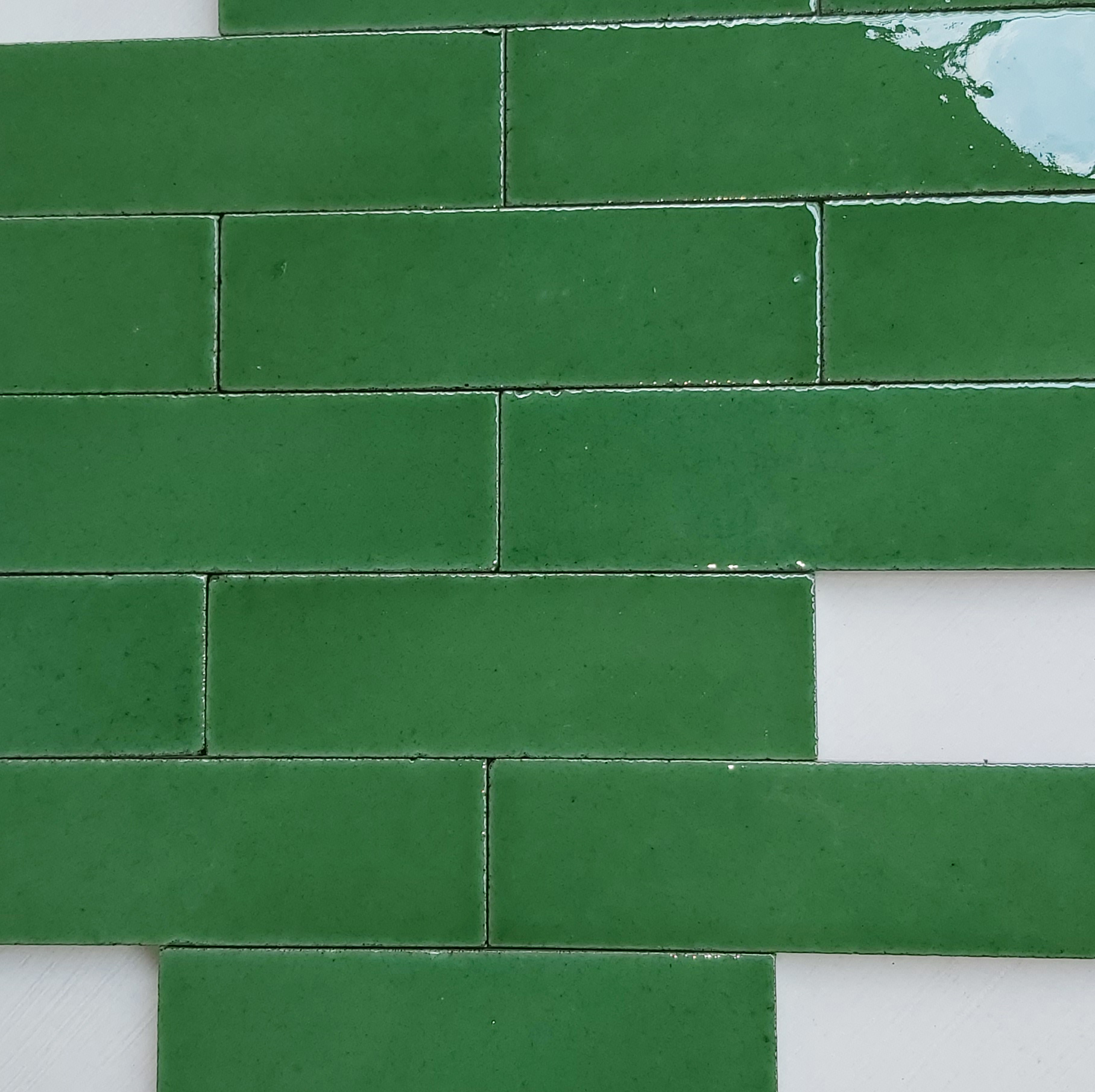 Cut Grass Glazed Brick Slip