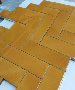 Ochre Glazed Brick Slip
