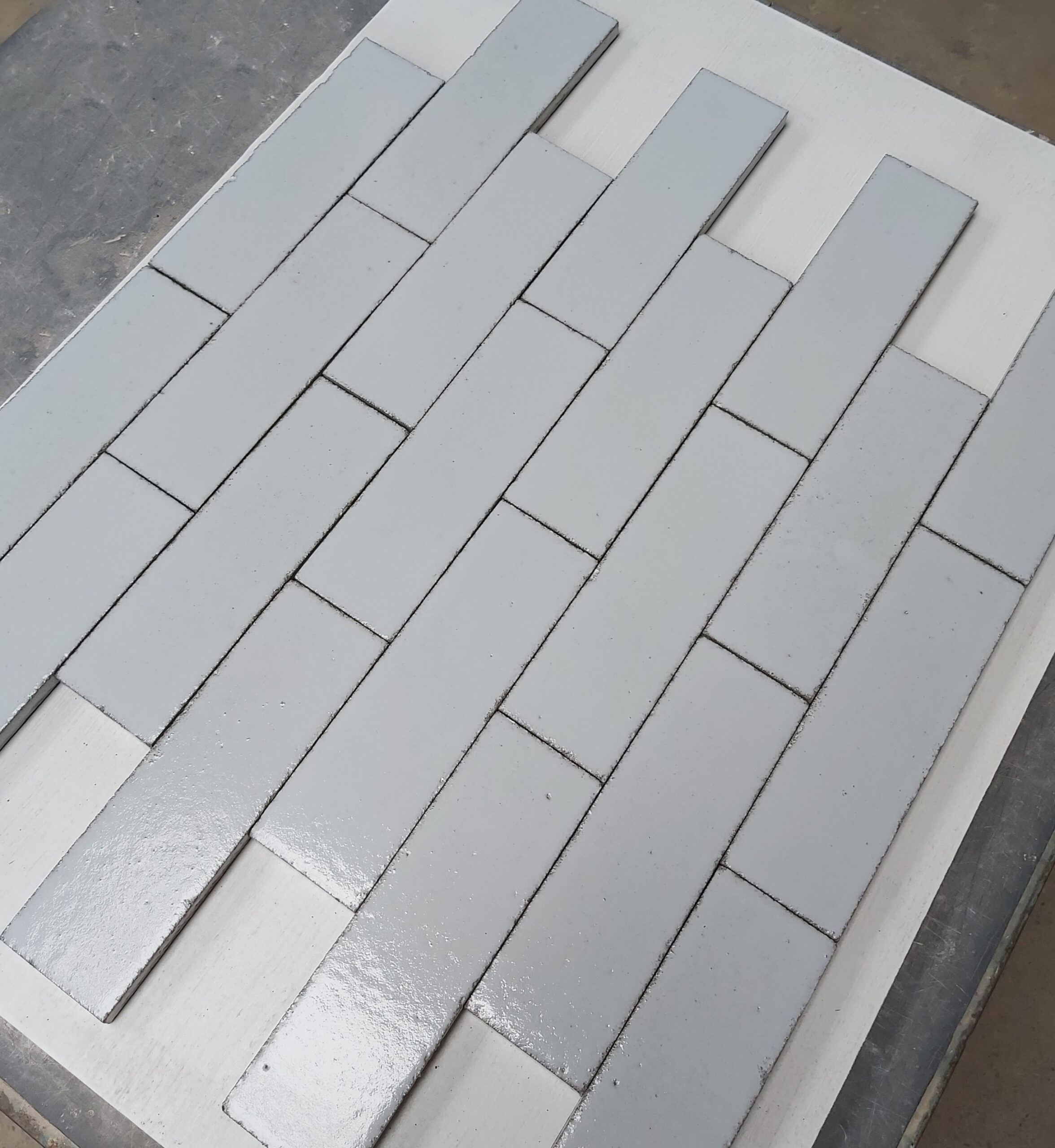 White Mist Brick Tiles